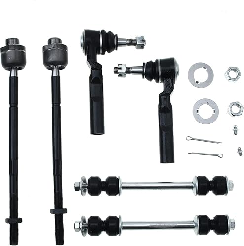 Miniatura 3 de A-Premium Juego de 6 barras estabilizadoras delanteras, extremo de barra de acoplamiento exterior interior, compatible con Chevrolet Silverado 1500