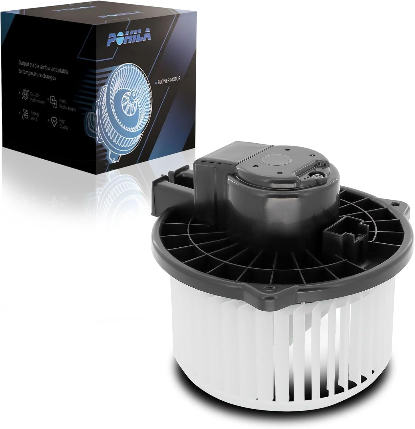 AC Blower Motor with Fan Compatible with 2010-2019 Subaru Legacy Outback, 2007-2009 Lexus RX350, 2006-2010 Toyota Sienna, 2008-2015 Cadillac CTS, 2007-2011 Cadillac SRX STS, Replaces 700228