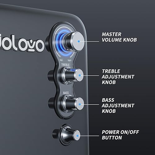 Miniatura 7 de URORU DOLOVO - Sistema de altavoces para computadora, 2.1 canales, mini subwoofer Bluetooth portátil de 3 pulgadas, interfaz de audio de 0.138 in,