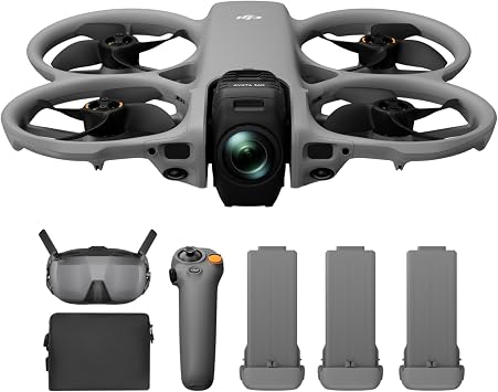 DJI Avata 360 Motion Fly More Combo, 360 Drone With 1-Inch 8K 360 Imaging, 360 Camera Drone With Propeller Guard. Includes Goggles N3 and RC Motion 3 for Intuitive Motion Control and Easy ACRO