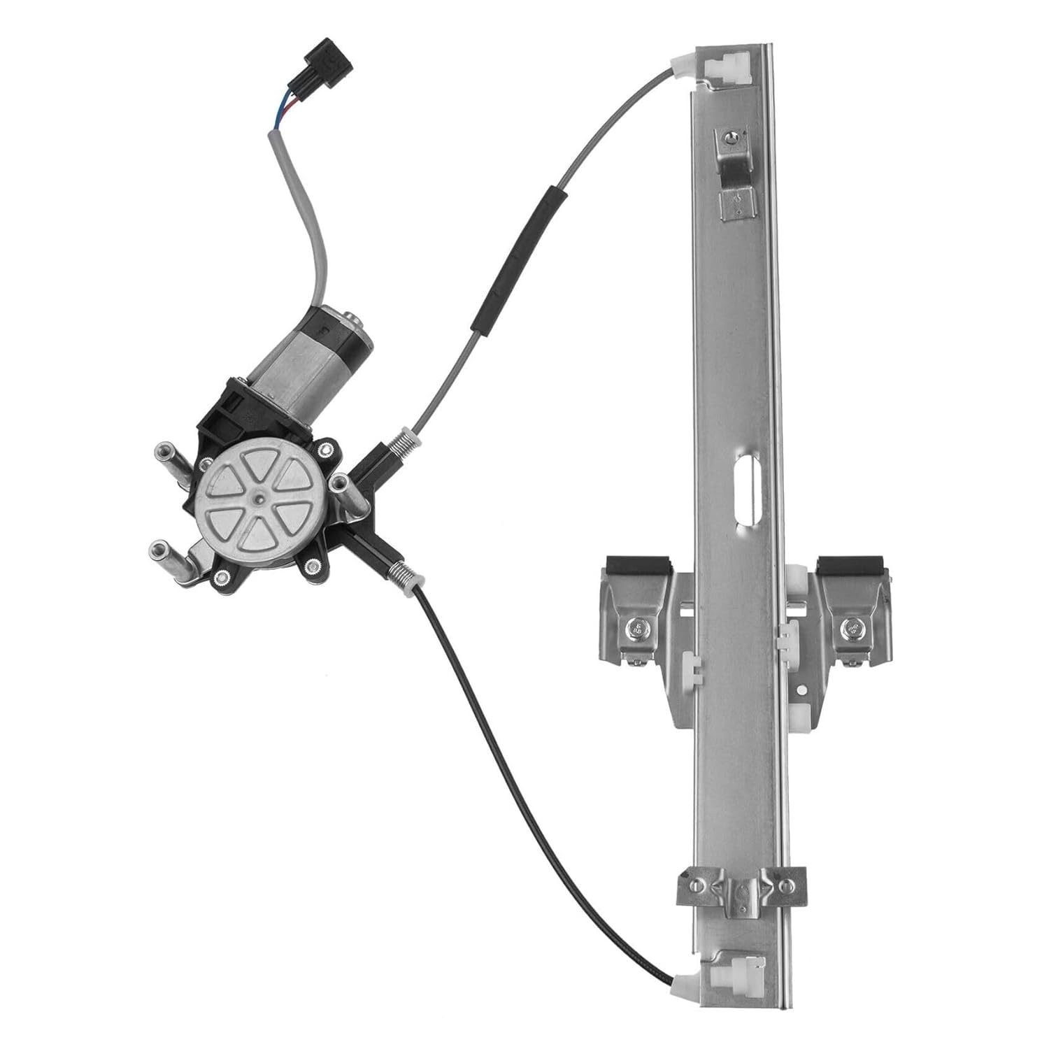 Power Window Regulator with Motor Front Right Metal and Plastic for Dodge for Dakota 3.7L/4.7L 2005-2010,for Mitsubishi for Raider 4.7L 2006-2007 & 3.7L 2006-2009 2-Pin Plug 901-2282