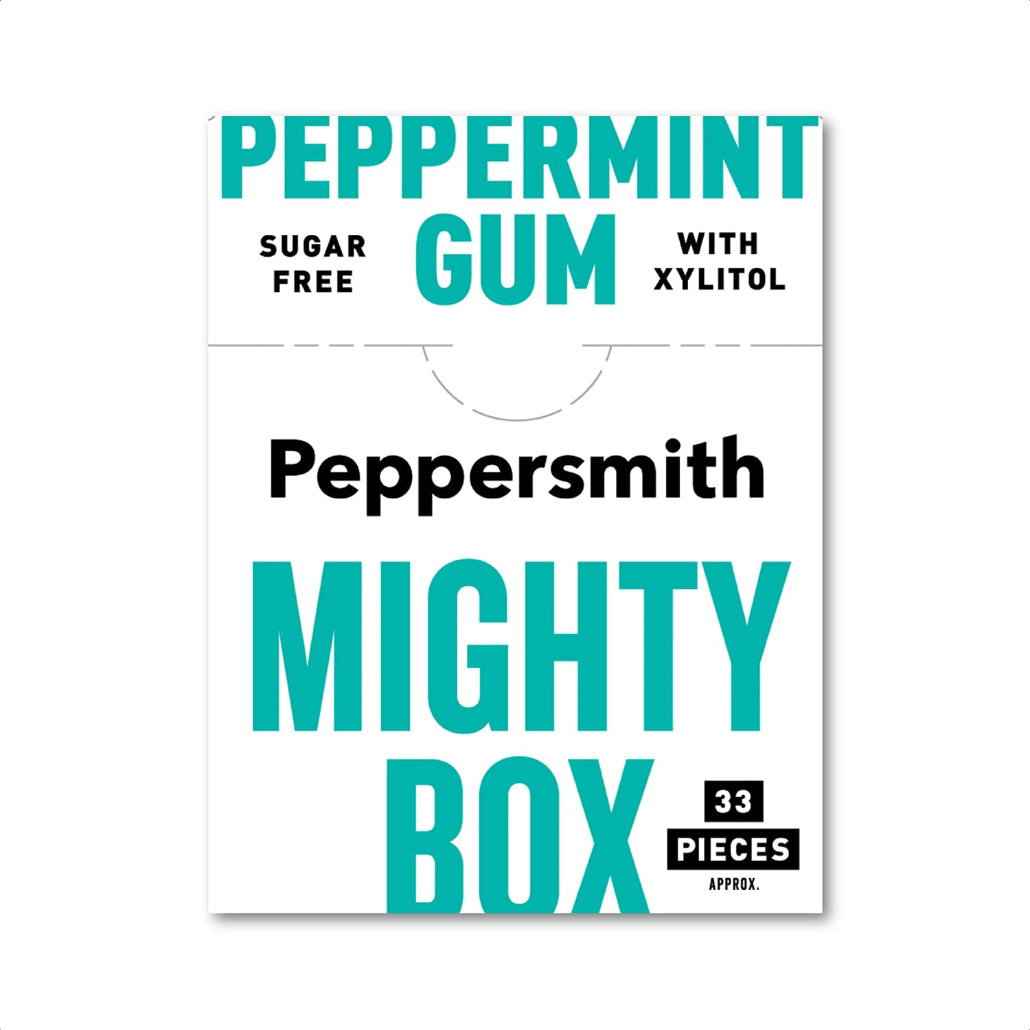 Peppersmith 100 Percent Xylitol Peppermint Chewing Gum 50 g (Pack of 4)