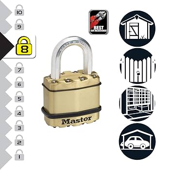 防犯・セキュリティ用品 Supreme Master Lock Amazon.co.jp: Master Lock (マスターロック) 南京錠 鍵式 プロ