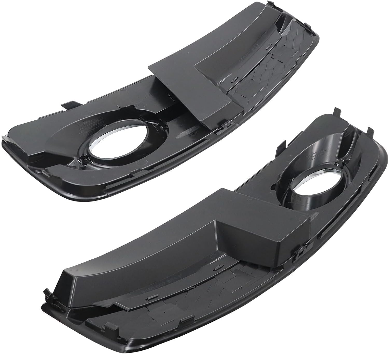 SecosAutoparts 2Pcs Front Fog Lamp Covers Bumper Grille Left & Right Side Compatible with Audi Q5 S-Line 2009 2010 2011 2012 Replace# 8R0807681A, AU1038115