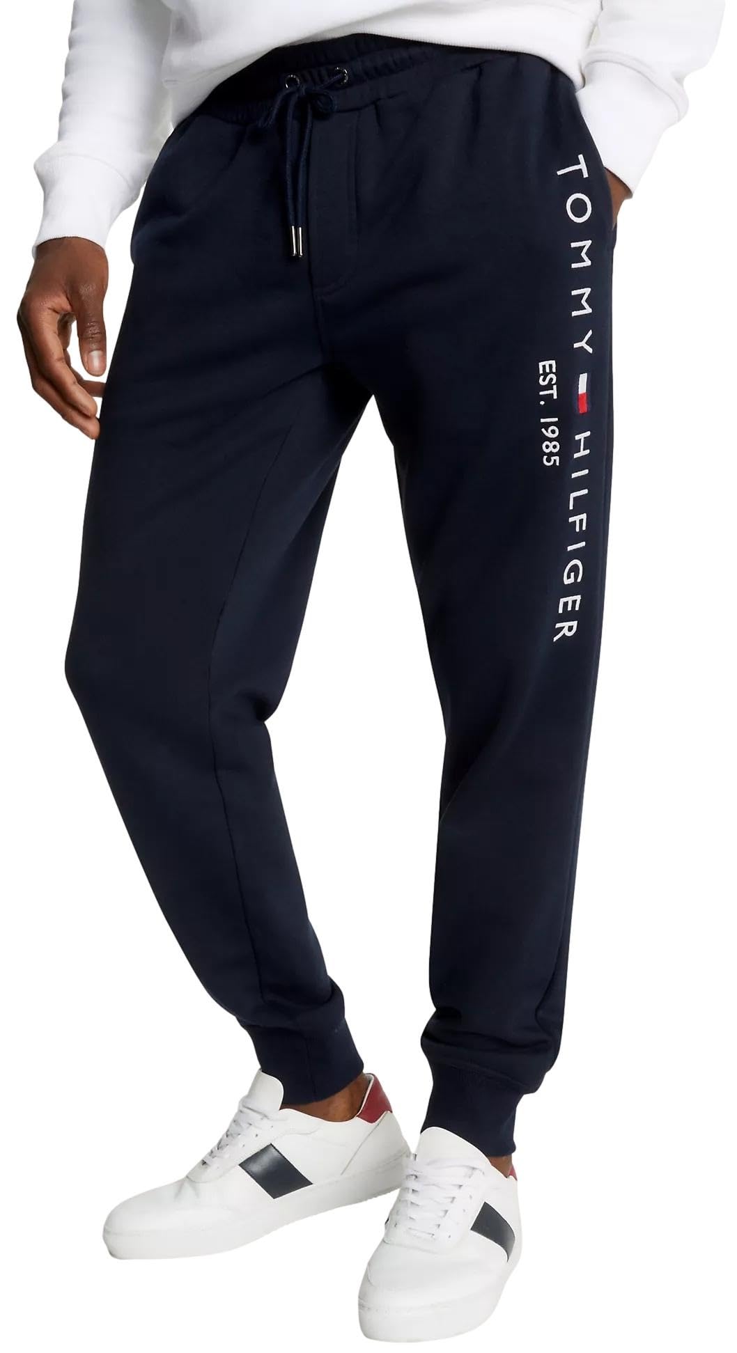 Tommy Hilfiger Men's Jogging Bottoms, (Collection 2024) French Navy, L