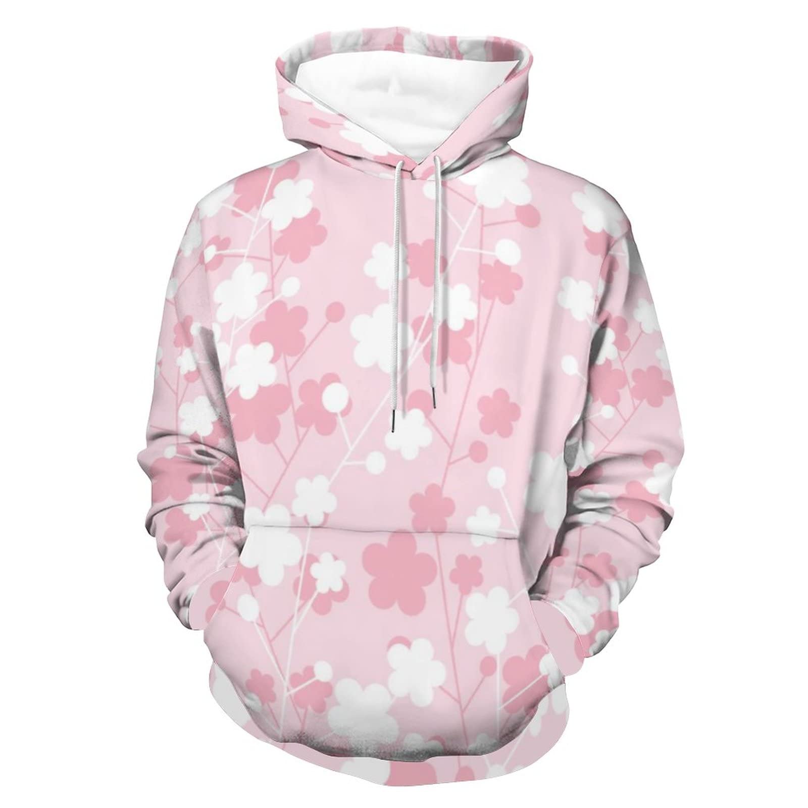 Amazon.co.jp: パーカー メンズ ピンク 桜 サクラ 長袖 スウェット 