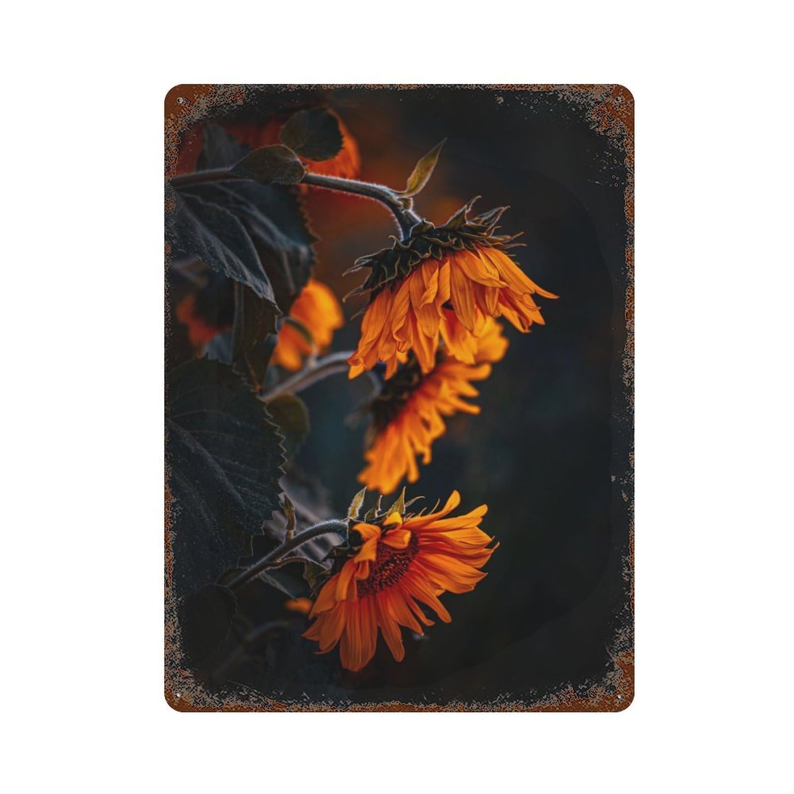 Passing Aged Metal Wall Plaque 15.7"x11.8", Industrial Home Decor for Pub, Kitchen And Man Cave Decor
