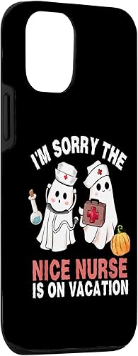 Miniatura 3 de iPhone 14 - Estuche de enfermería para disfraz de Halloween, enfermera y fantasma, para iPhone 14