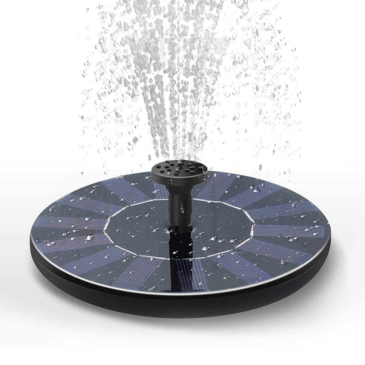 Exxelo 10 Year Warranty Solar Fountain Pump for Garden Bird Bath, Floating Solar Panel Water Feature with 5 Spray Heads for Pond, Pool & Fish Tank-image-13