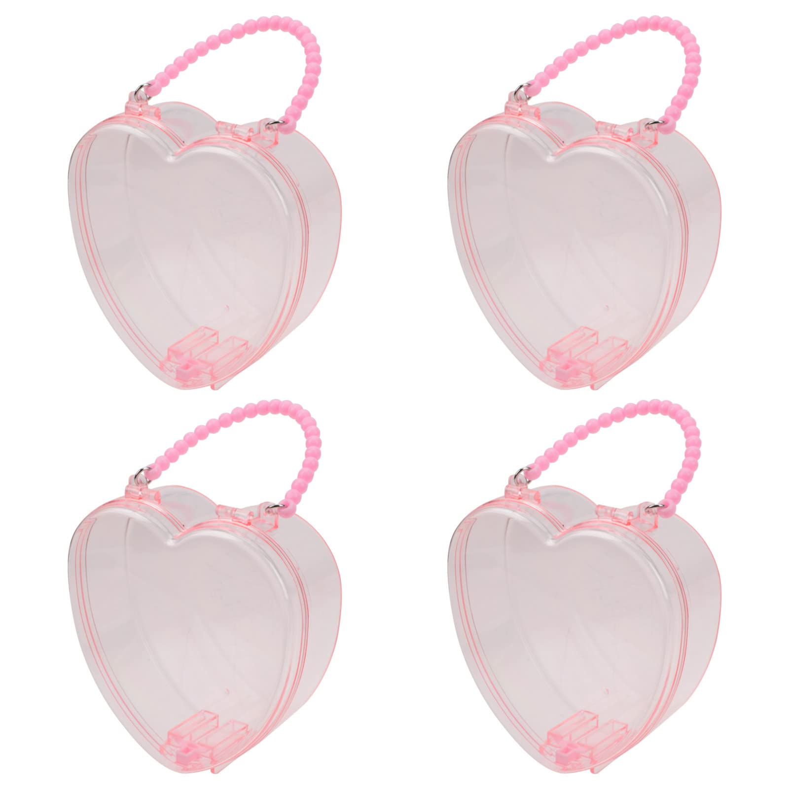 Amazon｜Cabilock 4ピースハート型のプラスチック収納ボックスハート