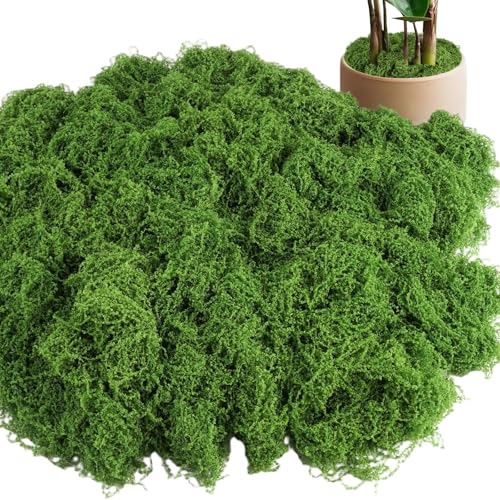 150g Simulación Césped Artificial Musgo, Musgo Artificial, Musgos Artificial Decoracion, Artificiales Falso Musgos, Simulación-De-Musgo Planta Verde, para Macetas, Acuarios, Jardinería