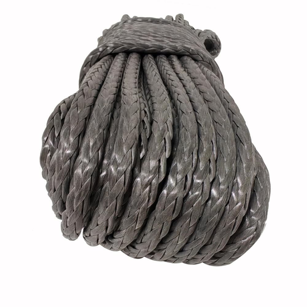 Câble treuil synthétique 6mm x 30m – UHMWPE Haute résistance (5T/10141lb) – sans Rebond, Gaine Anti-Chaleur – Idéal pour 4×4, Tout-Terrain et remorquage
