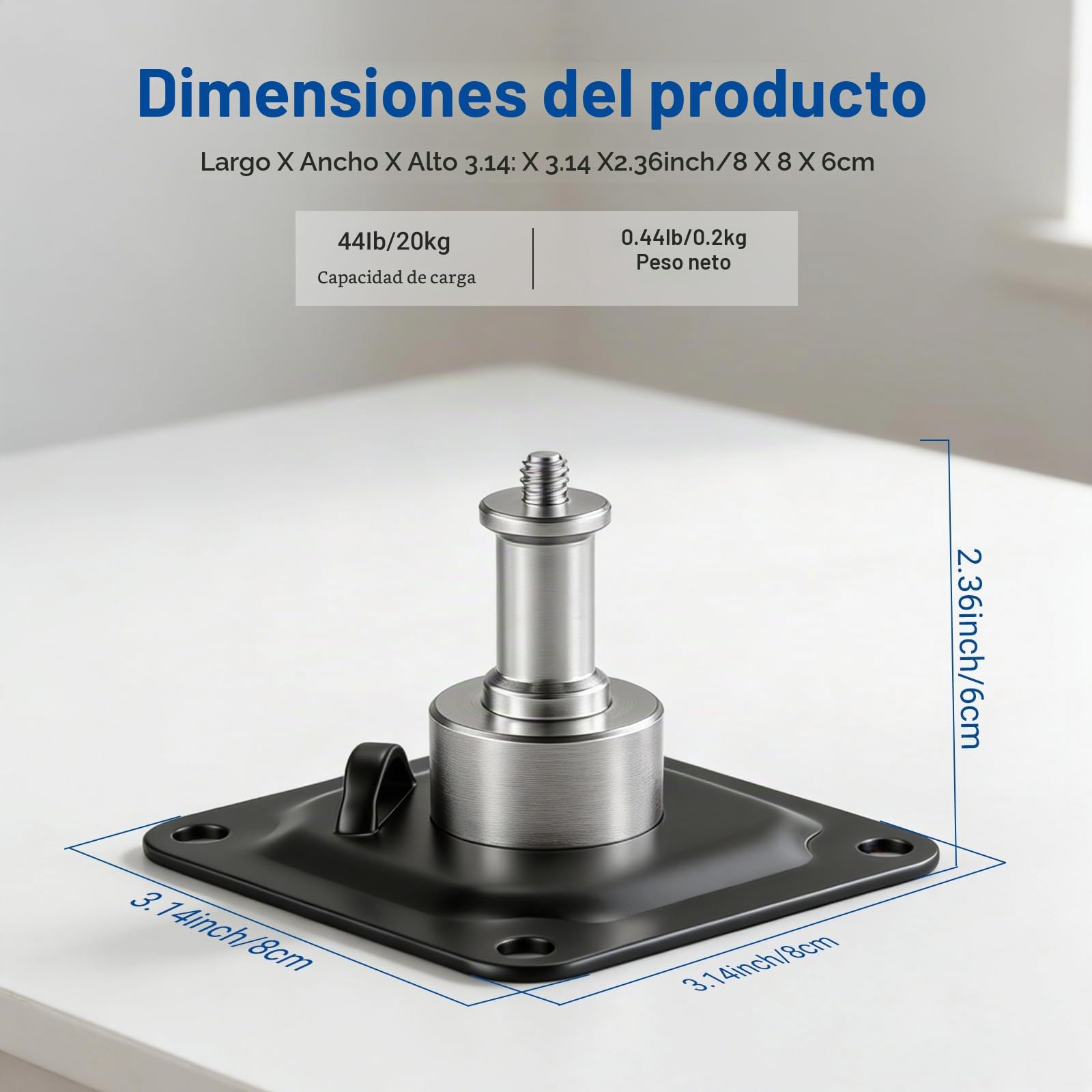 Neewer Montaje Pernos de Pared de Techo de 5/8 "con Rosca de 1/4 para Fotografía de Fotos Estudio Vídeo