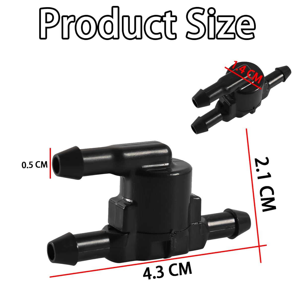 CGEAMDY Lot de 2pcs Clapets Anti-Retour pour Tuyau de Pulvérisation de Pare-Brise, T Connecteur Pare-Brise Tuyau de Pulvérisation, 3 Voies Clapets Anti-Retour Compatible avec 85321-28020