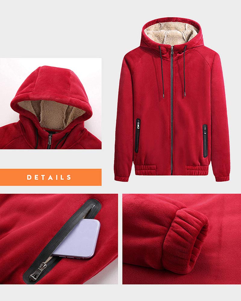 Mężczyźni duży i wysoki codzienny 2-częściowy strój ciepły polar luźny dwuczęściowy zestaw spodnie i bluza z kapturem bluza top odzież sportowa dres strój na siłownię, bieganie, wędrówki