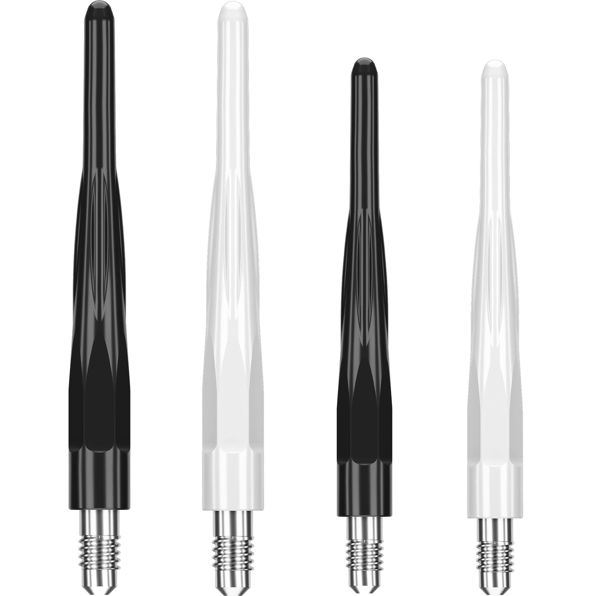 Caliburn | EZ-EVO | Soft Tip Conversion Points | 2BA Steel Conversion Tips | 15 Pack | Multiple Colours (Black, 30mm)