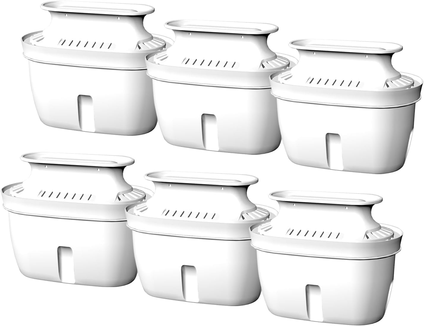 Vortopt ポット型浄水器 交換用フィルターカートリッジ (L1/2/3、交換用カートリッジ6個入り)
