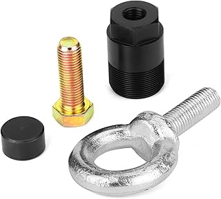 KIMISS Flywheel Puller Lift Ring Screw Set Fit for Mercury Mariner 91-849154T1 91-90455-1 + 91-90455-1 91-849154T1 Lifting Eye Lift Ring Flywheel Puller Flywheel Puller Tool Flywheel