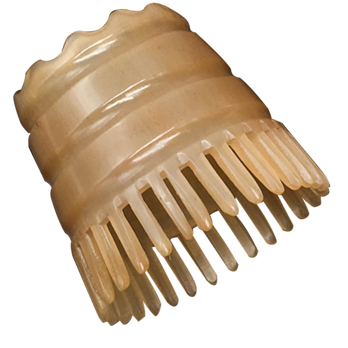 Peine Masajeador de Cuerno Natural Cuero Cabelludo, Cepillo para Champú de Plástico, Masaje Relajante y Limpieza Profunda del Cabello Color Aleatorio