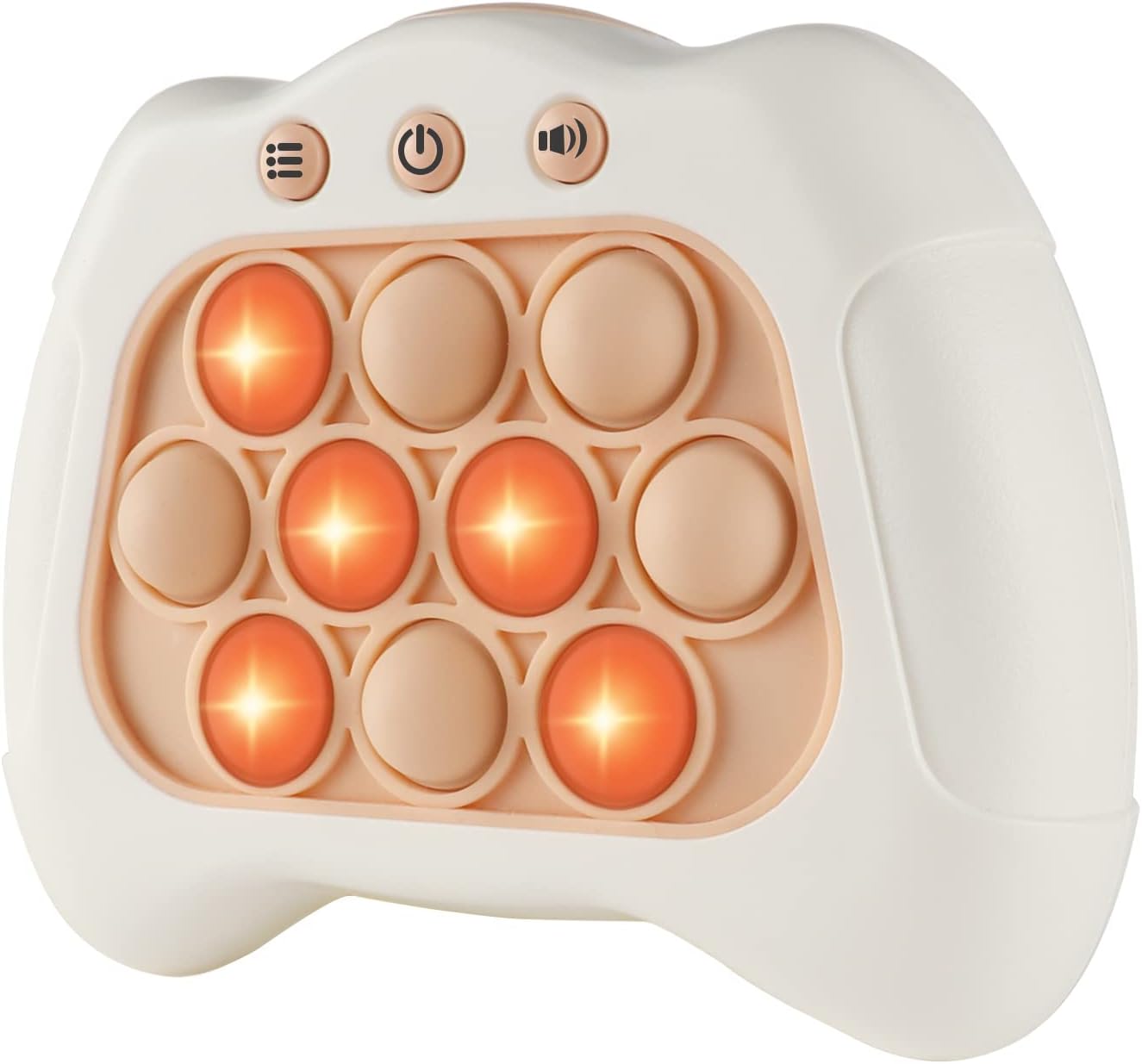 Pop The Target! Handheld Speed Pushing Game Machine: A Fun Board for Family(not Include Battery) White