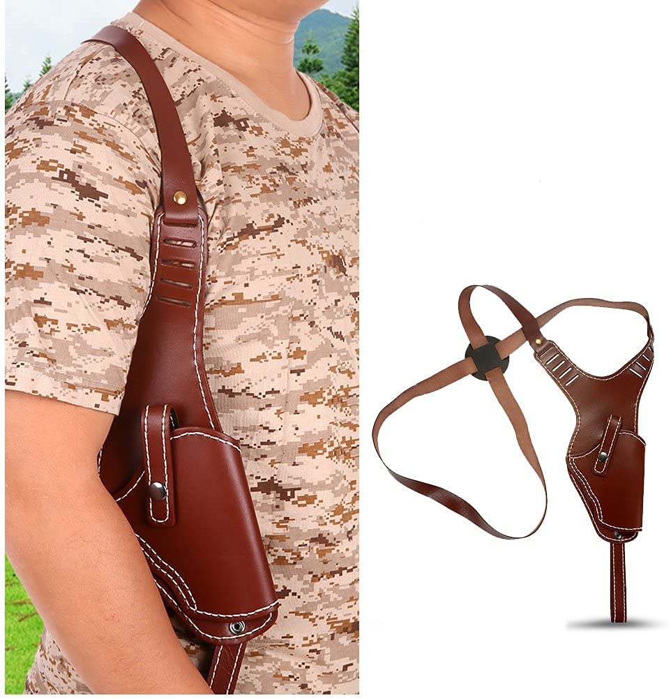 【シングル】ショルダーホルスターバッグ　牛本革　ホルスター　ショルダーバッグ Amazon.co.jp: Gexgune調節可能な純粋な牛革右手銃オート拳銃