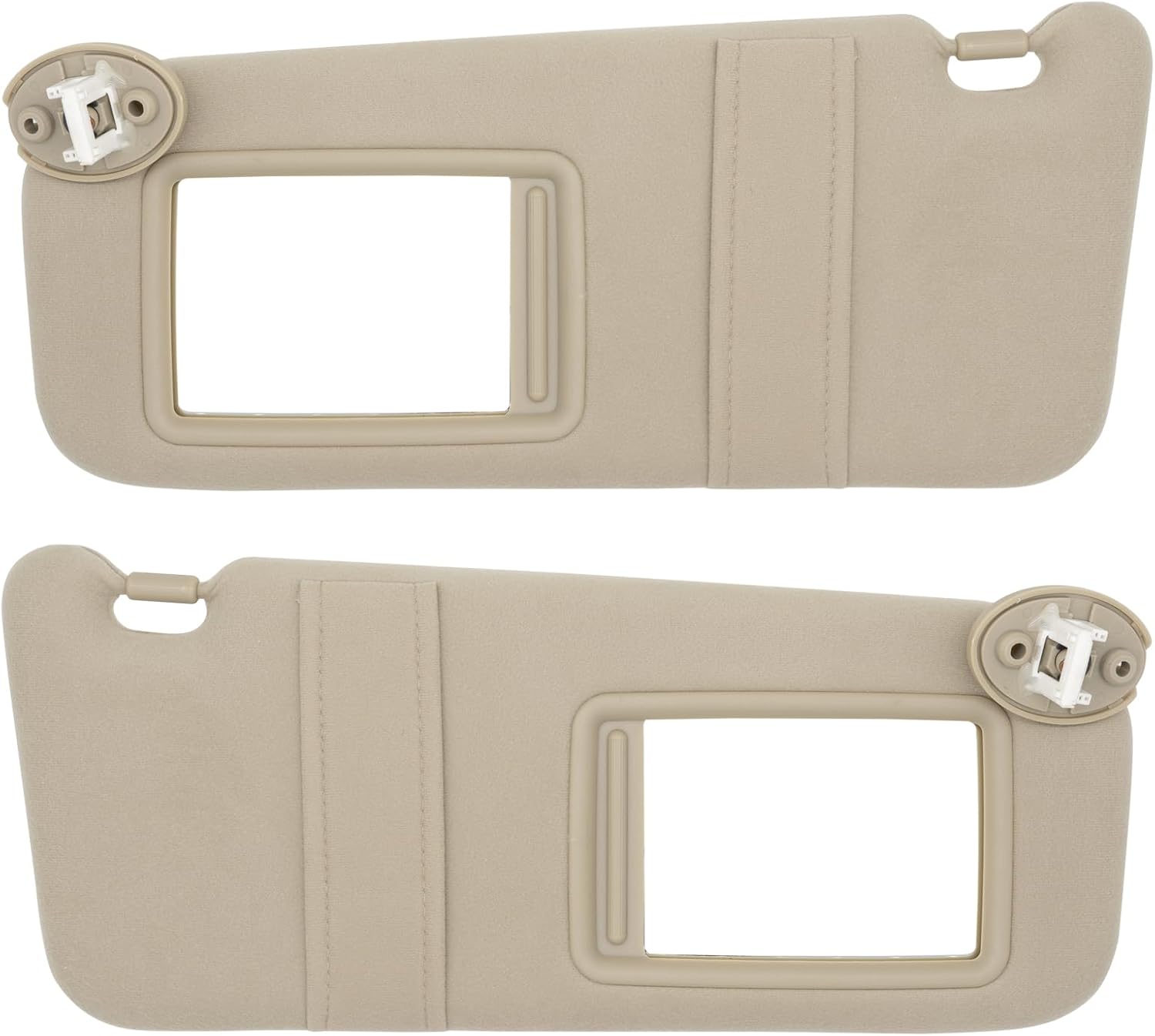 NHILES Driver & Passenger Side Sun Visor Replacement Fits for Toyota Venza 2009-2016 Sunshade 743100T021A1 743200T021A1 Color: Beige