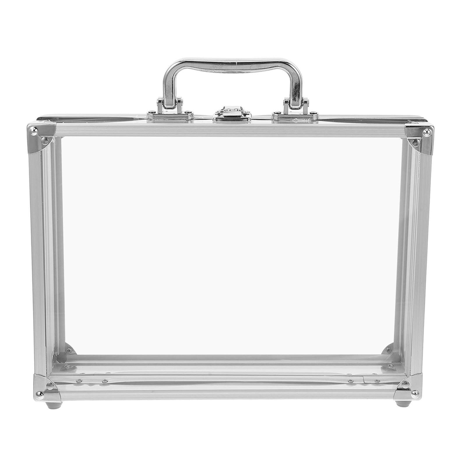 Boîte à bijoux aluminium VALICLUD avec cadre robuste et vitrine transparente