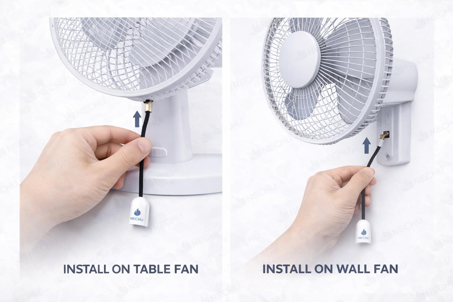 Nechu Wall Fan Pull Cord Replacement | Pull Switch Rope | Durable Nylon Cord with Easy Grip Handle 3