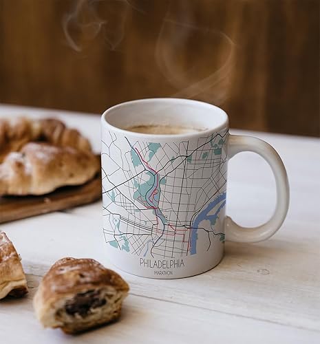 Miniatura 419 de TJ Originals Marine Corps Trail - Taza de café de cerámica de 11 onzas, regalos motivacionales para hombres, recuerdo de camino de maratón, regalo