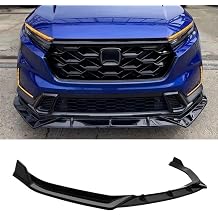 Front Bumper Lip Splitter Fit for 2023-2026 Honda CR-V EX EX-L LXnot fit Hybrid JDM V Style 3pc Gloss Black