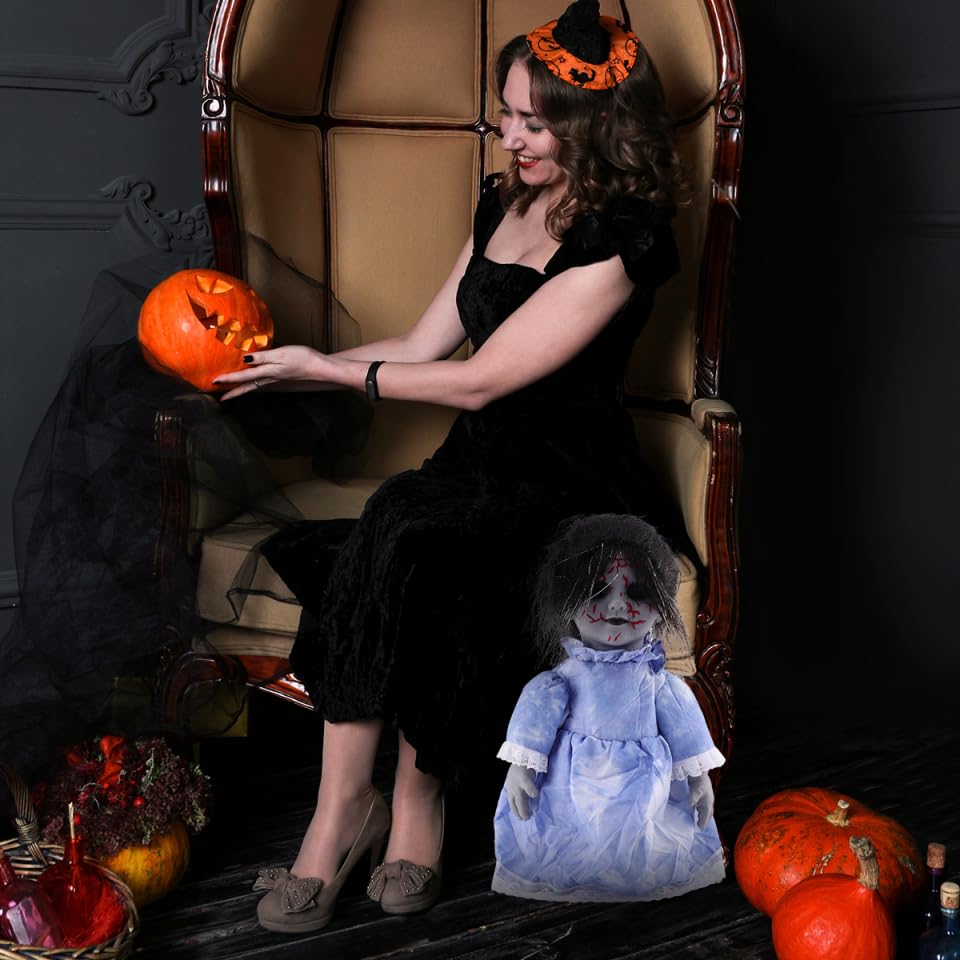 Muñeca Caminante Activada por Sonido para Halloween miniatura 6