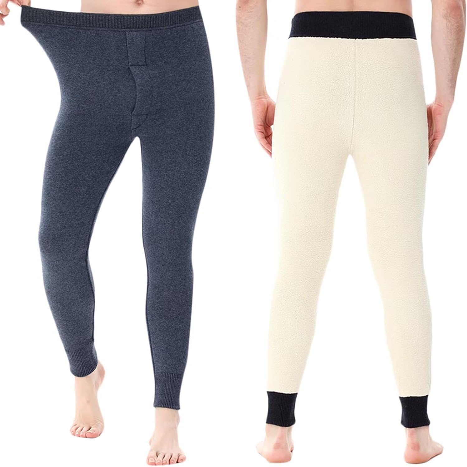 Thermal Underwear Bottoms for Men Women Long Johns Base Layer Trousers Cold Weather Pants Leggings 100% Cashmere