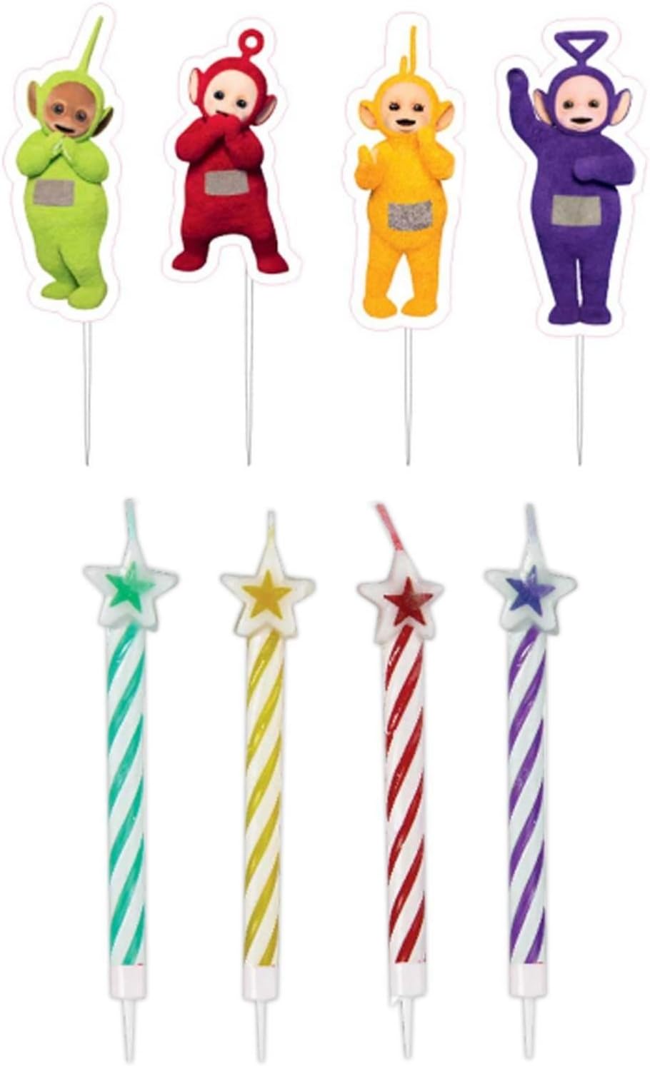 Teletubbies Official Birthday Cake Candle Set Party Supplies Decoration