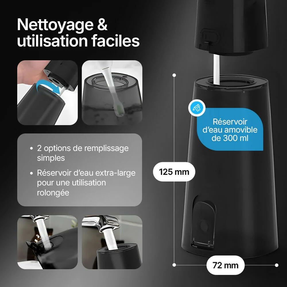 Oryzom Irrigador dental (Negro)