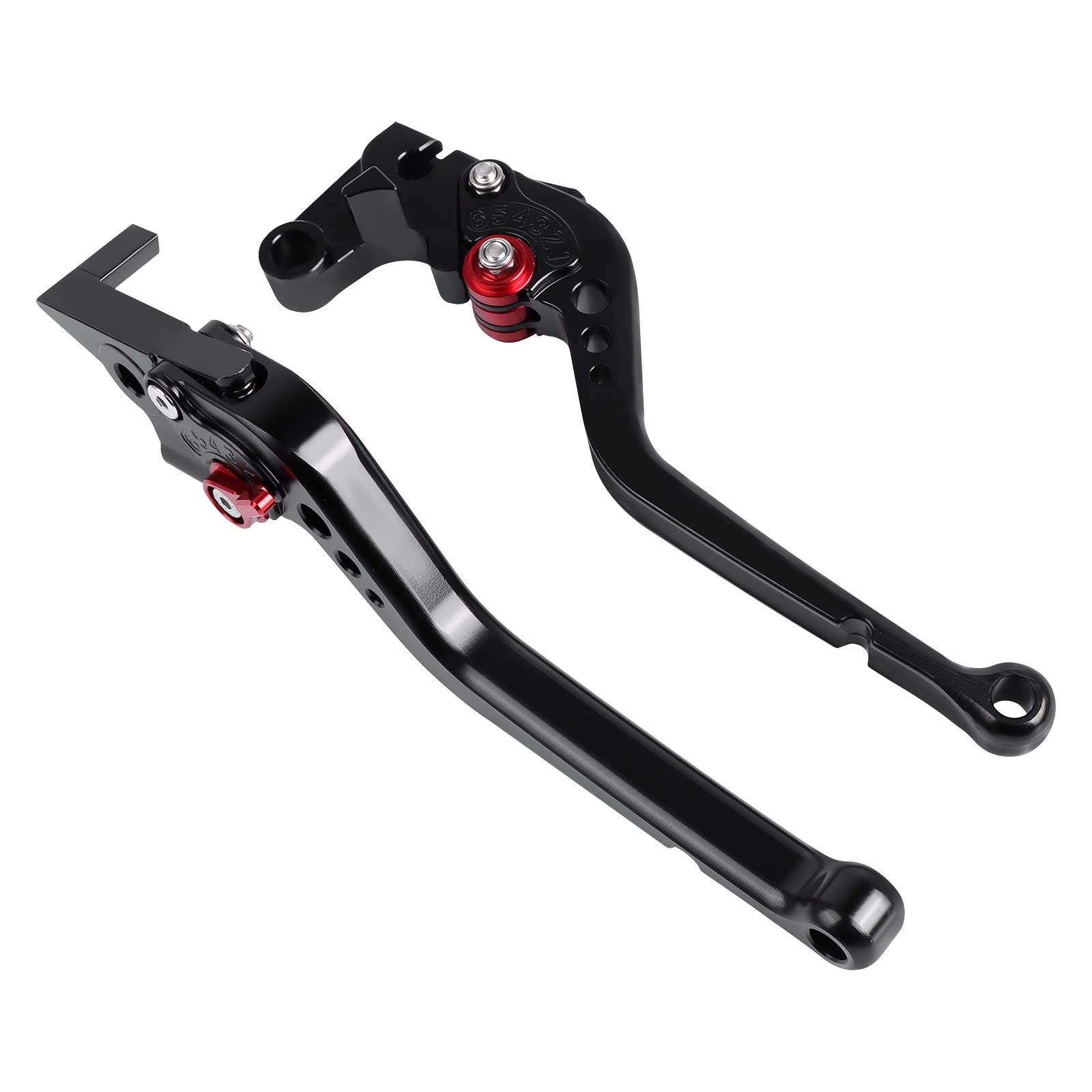 Zhannuobhd Long Black Brake Clutch Lever For Xsr700 For Xsr900 For Tracer 900 Short Long Brake Clutch Levers(Long Black)