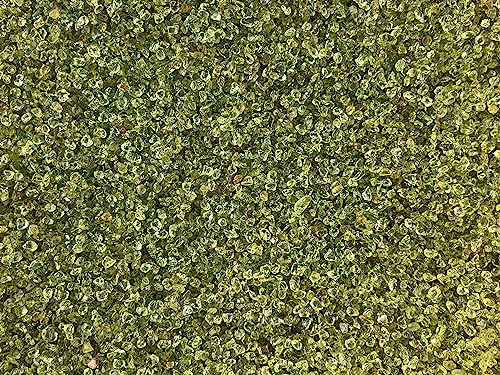 Image of GAF TREASURES 2 oz Lot Natural Semi Tumbled Gemstone Chips, Crushed Mini Crystals, Undrilled Crystal Chips (Peridot)