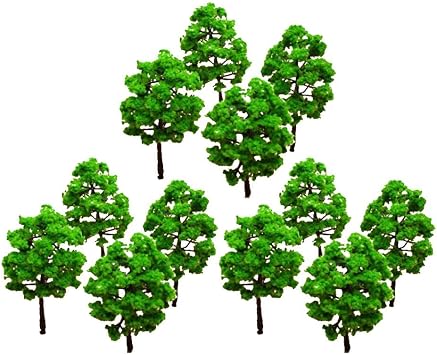 Model Trees Train Set Plastic Trunks Scenery Landscape HO N Scale - 10PCS