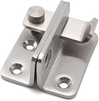 VICTAC Stainless Steel (Solid 5 mm Thick) Sliding Door Flip Latch for Wooden Door Garage Door Slide Bolt Latch Safety Door Lock Furniture Hardware