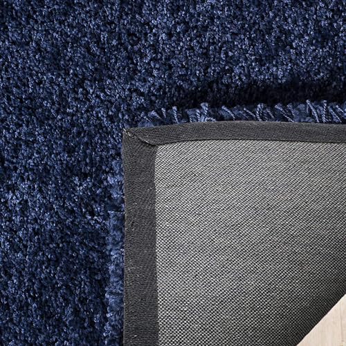 Image of Ultra-Soft Shaggy Carpet (4 X 6 FEET, Blue) Fluffy, Cozy & Durable Area Rug for Living Room, Bedroom & More ? Premium Modern Design