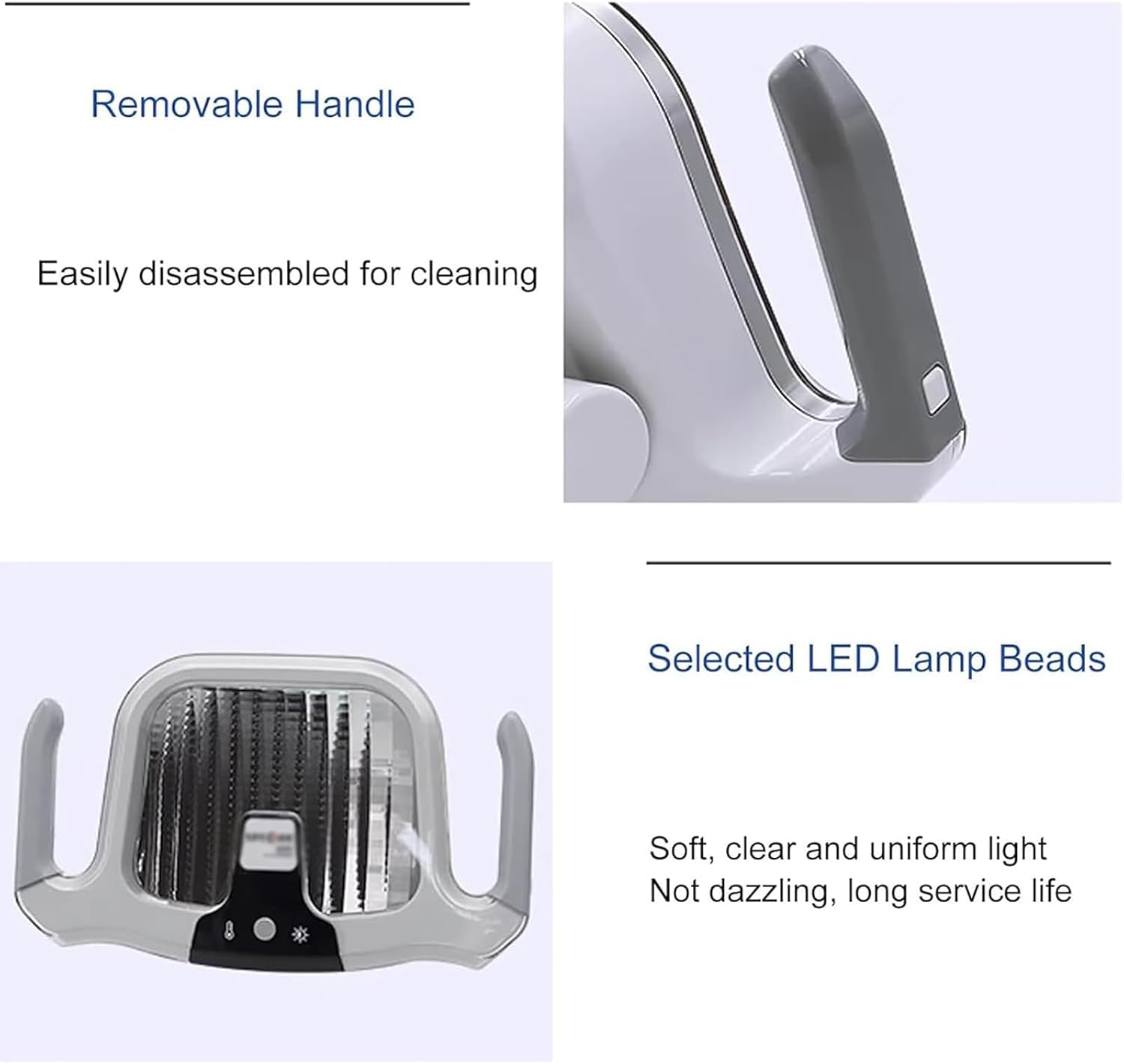 Lampa do badania stomatologicznego 5 W bezcieniowa lampa ustna jasność 3500-5500 K regulowana temperatura barwowa kąt swobodnego obracania przegub Ø 22 mm dla dentystów klinik i szpitali