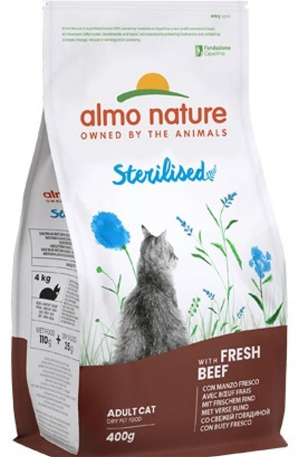 almo nature - Sterilised - Trockenfutter - 400 g - Rindfleisch & Reis