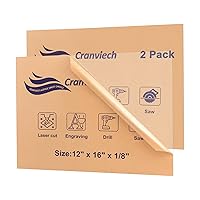 Vista 1 de Paquete de 2 hojas acrílicas, láminas de plexiglás fundido transparente de 12 x 16 x 1/8 pulgadas, alternativa de vidrio para letreros de bricolaje