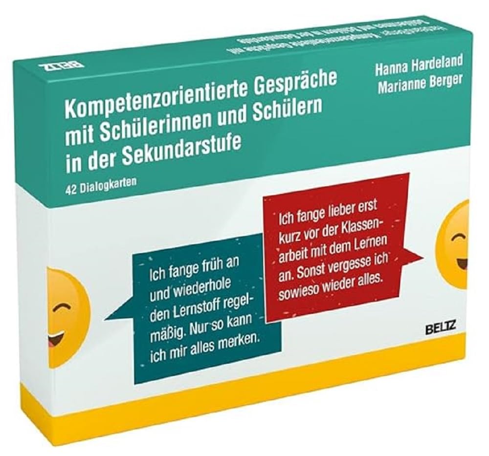 Kompetenzorientierte Gespräche mit Schülerinnen und Schülern in der Sekundarstufe: 42 Dialogkarten (Kartensets für die pädagogische Praxis)
