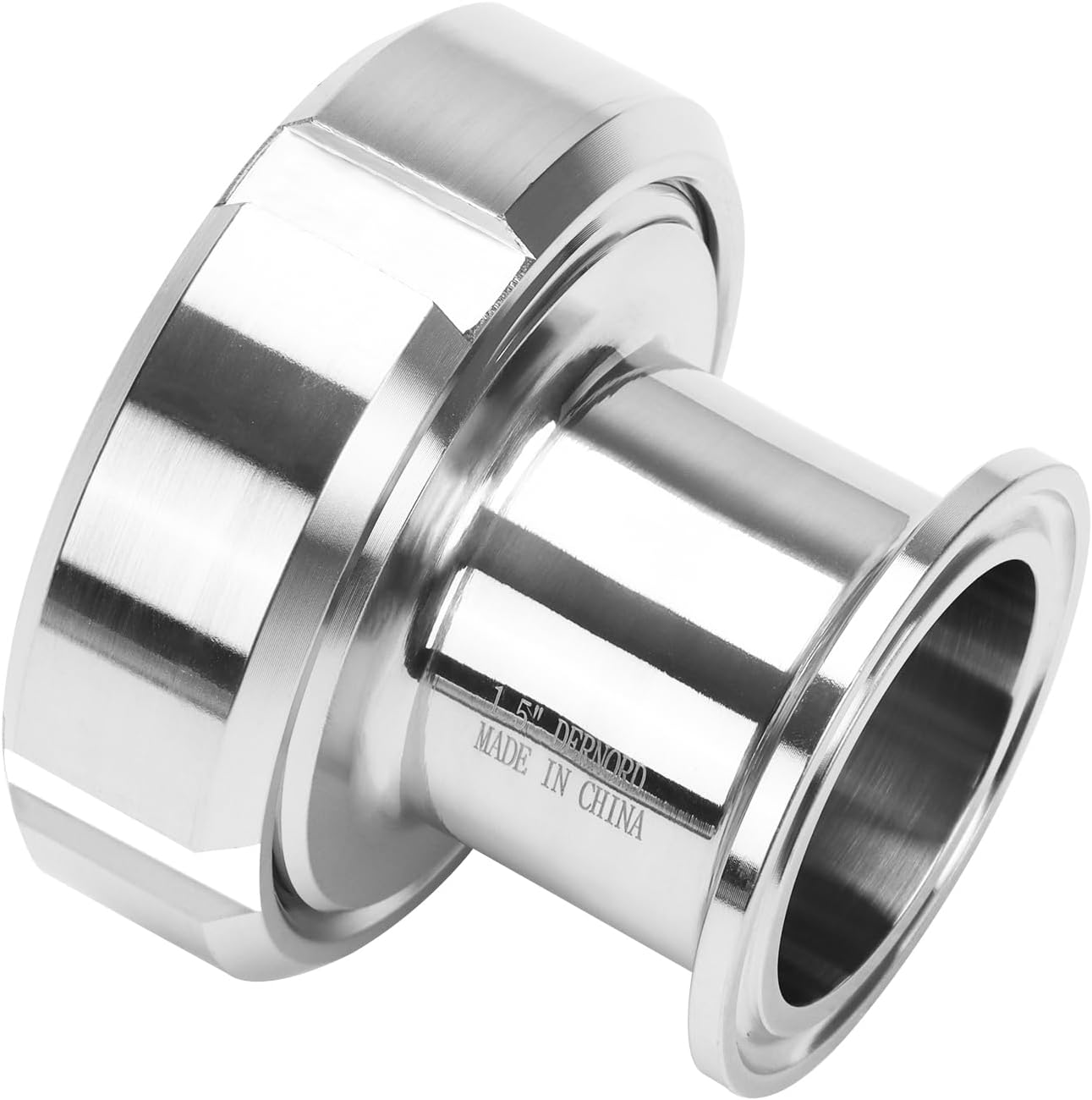 DERNORD Tri Clamp Sight Glass 1.5" Union Type Stainless Steel 304 Tank View Glass