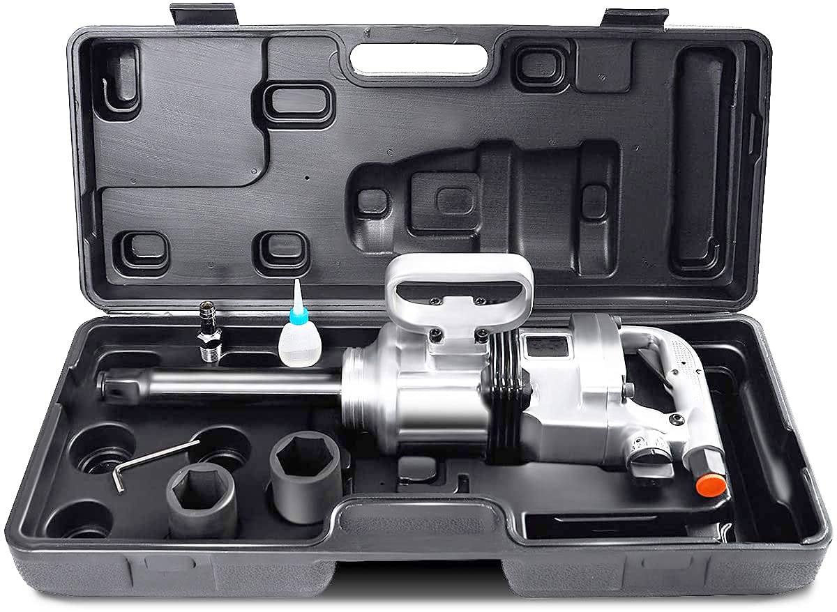 Pistola de Impacto Neumática 2700 NM Afloje / 2180 Nm apriete, 4200RPM, Taladro de Impacto Manual, Ideal para Camiones, tractores, maquinaria industrial, Neumáticos y Equipo Pesado