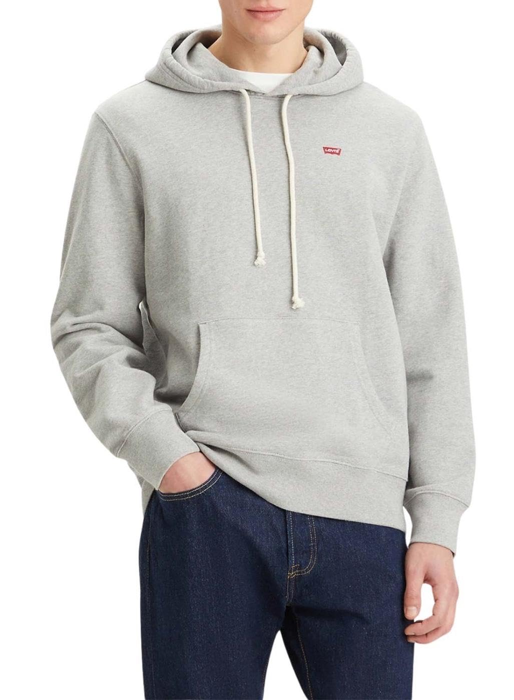 Levi's Męska bluza z kapturem The Original Hm Hoodie, Mid Tone Grey Heathe, XXL