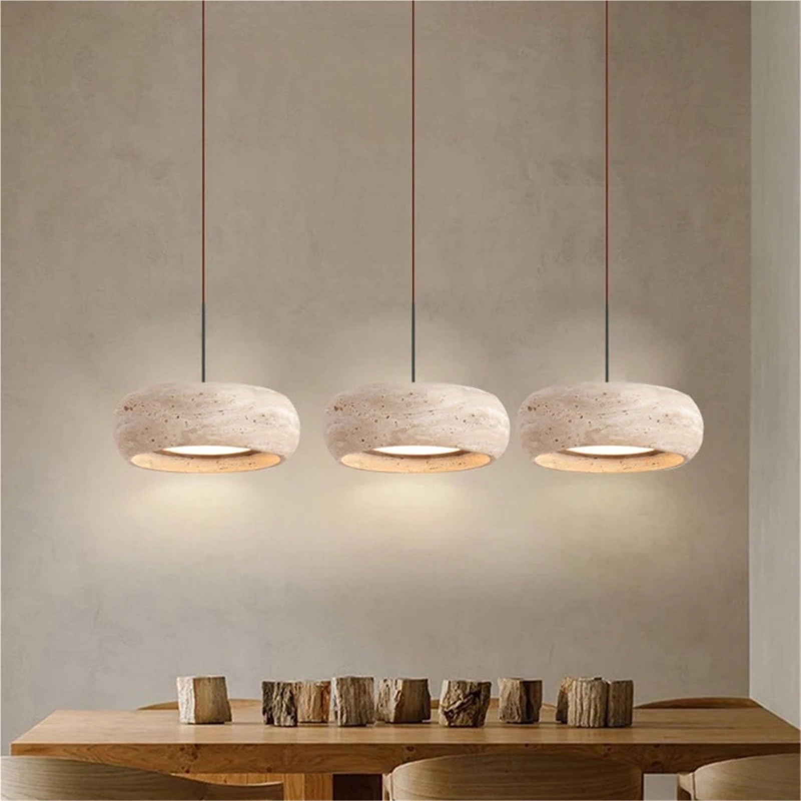 Lámpara colgante de piedra de cueva amarilla Retro Fondo de luz lámpara colgante for cabecera lámpara pequeña
