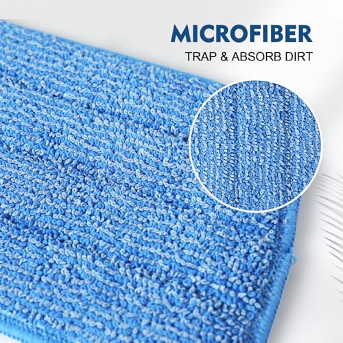 Image of 3 Pack Microfiber Mop Pads | Mop Replacement Pads Refills, Floor Spray Mop Pads, Wet Mop Pads, Reusable Pads, Suitable for All Spray Mops Cleaning