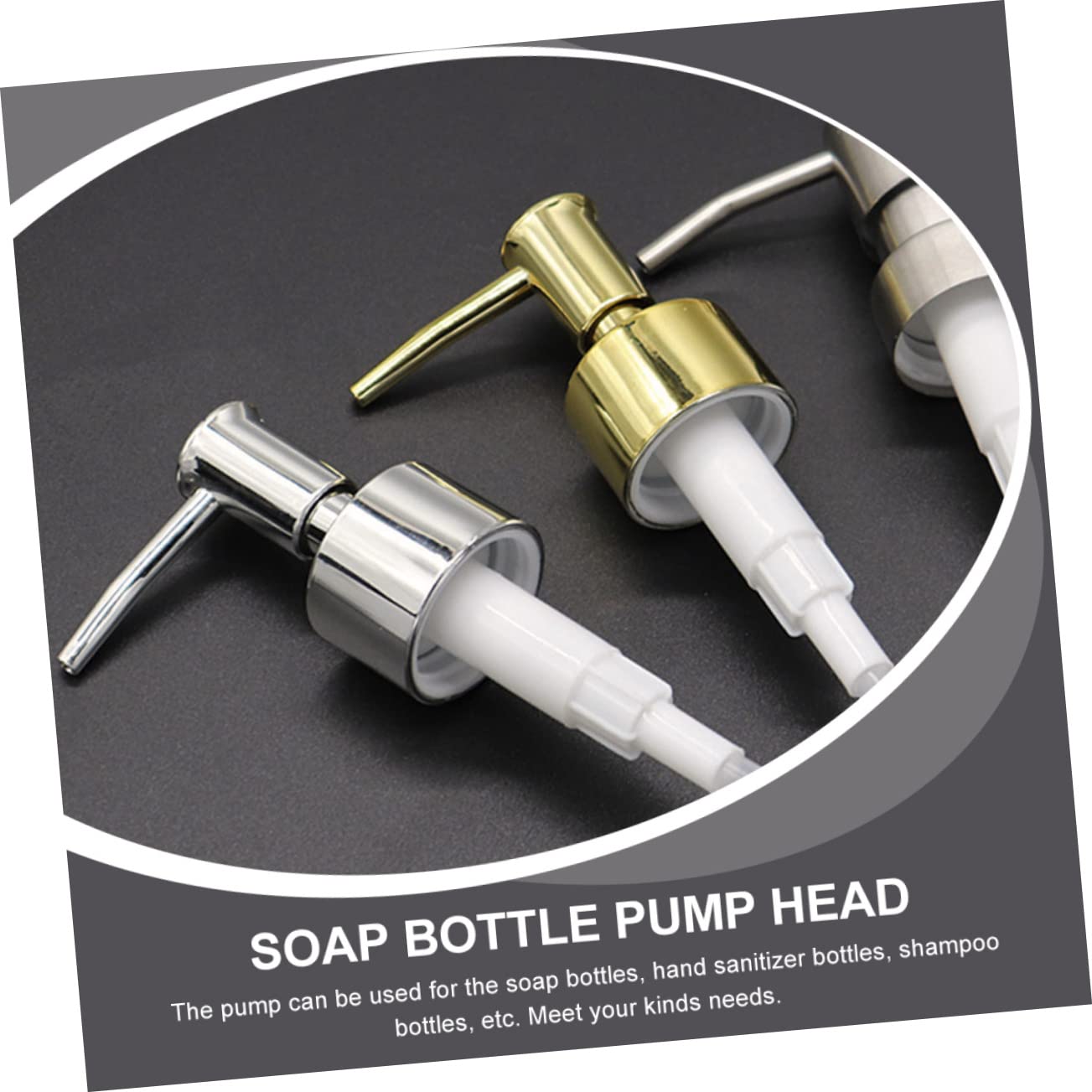 Mipcase 10pezzi Dispenser Per Sapone e Lozioni Alta Qualità Da Pompetta Dosatore Per Bagno Facile Da Usare Resistente Installazione Accessorio Per Bottiglie Per Shampoo e Prodotti Per La