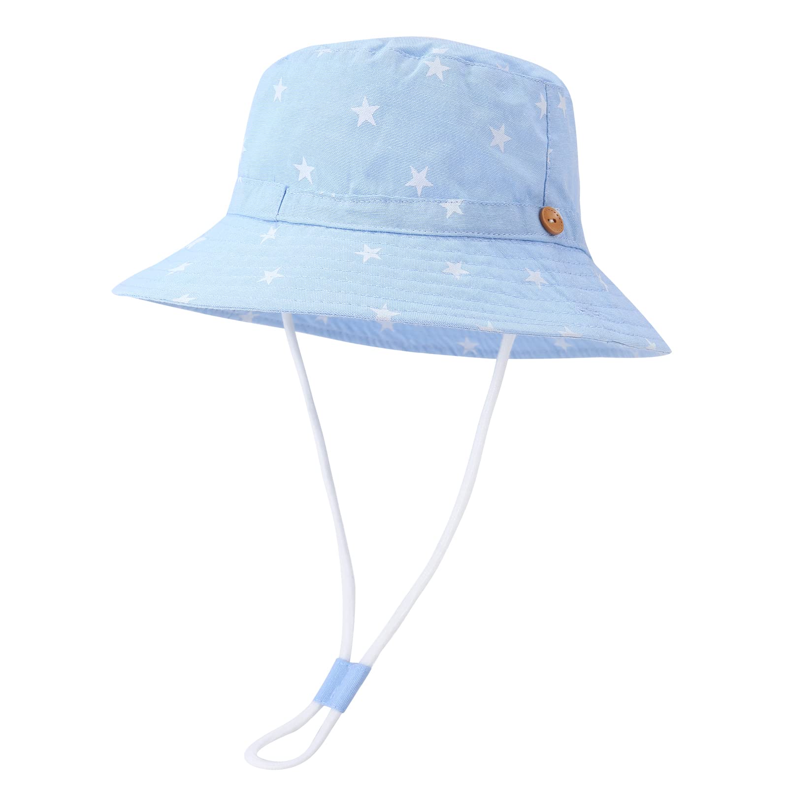Willheoy Sombrero de Sol para Niña NiñoAjustable Gorro Verano de Pescador ala Ancha Protección UV para Playa Exteriores Piscina Natación